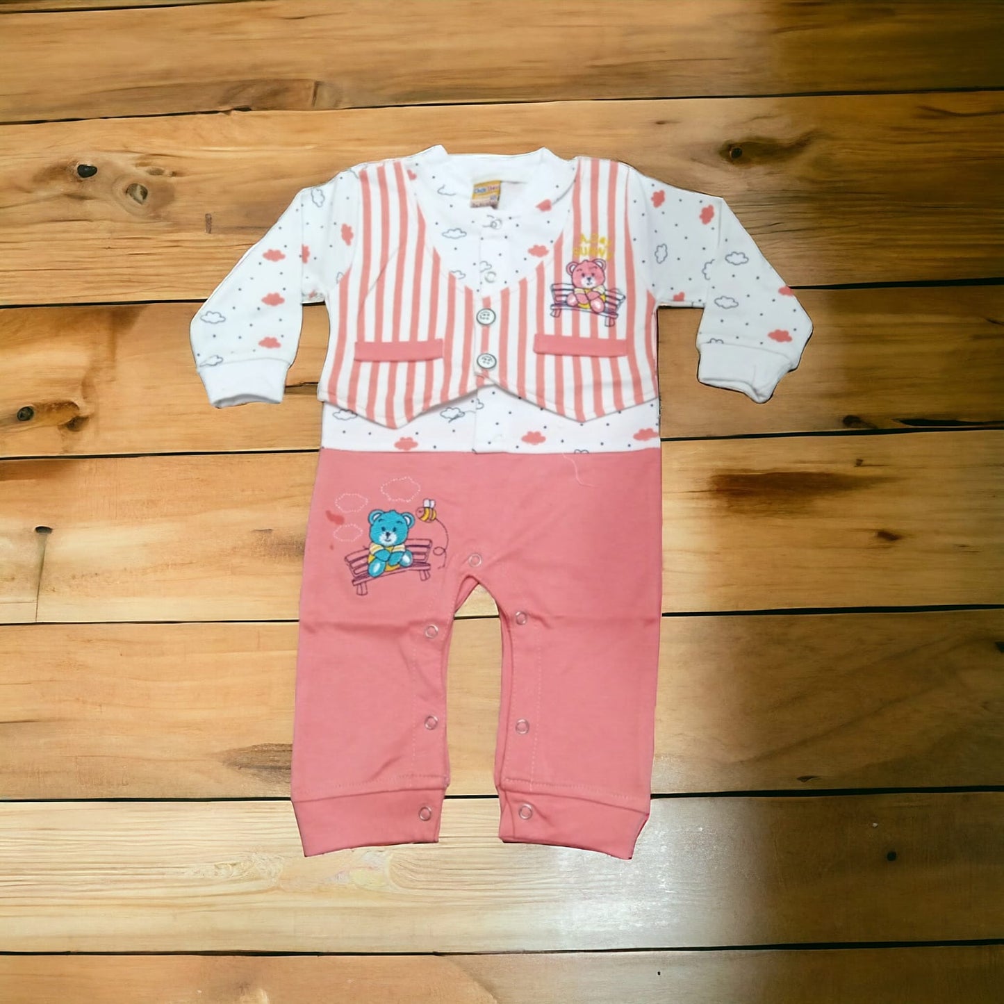 Baby Romper Sunny Dark Pink 1 to 6 Months **