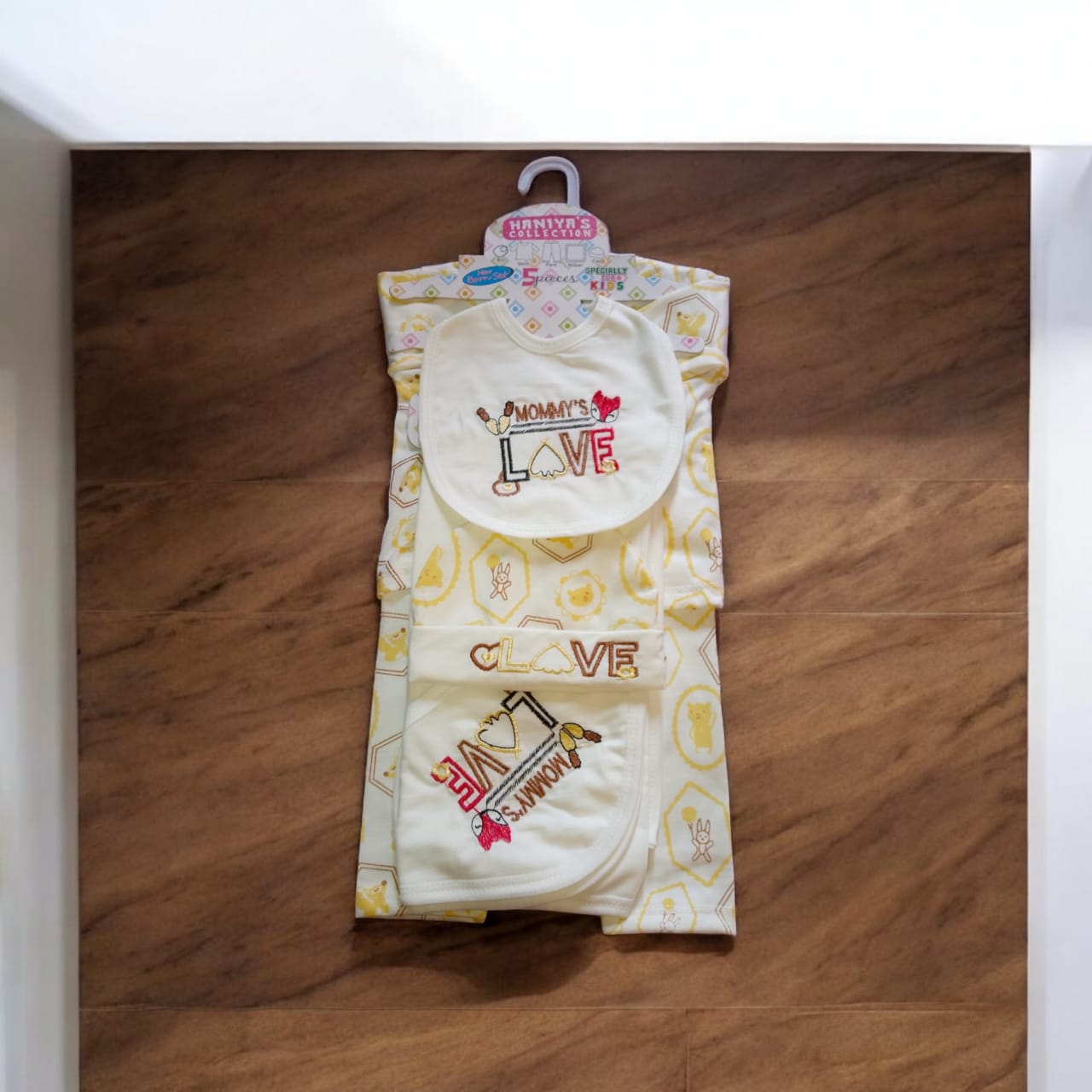 New Born Baby Starter Set Love White