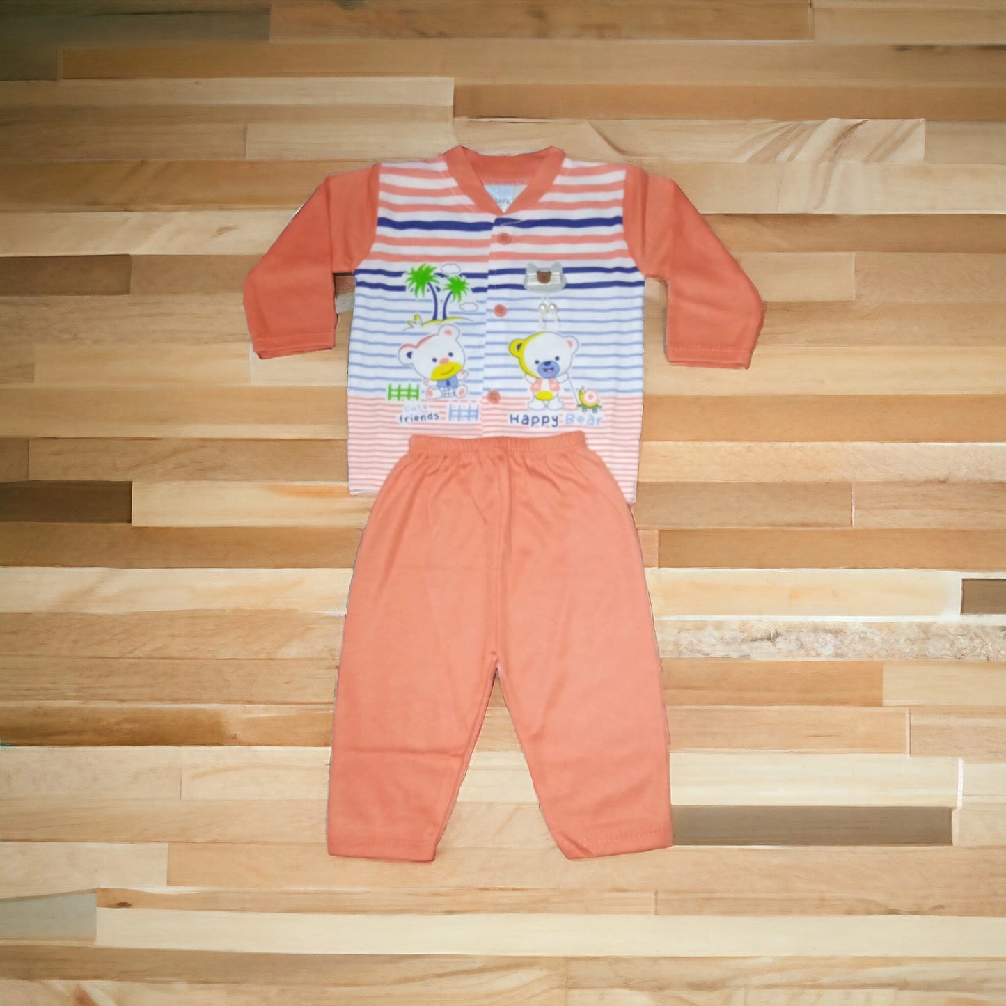 Baby Suit Happy Peach (1 to 6 months) **