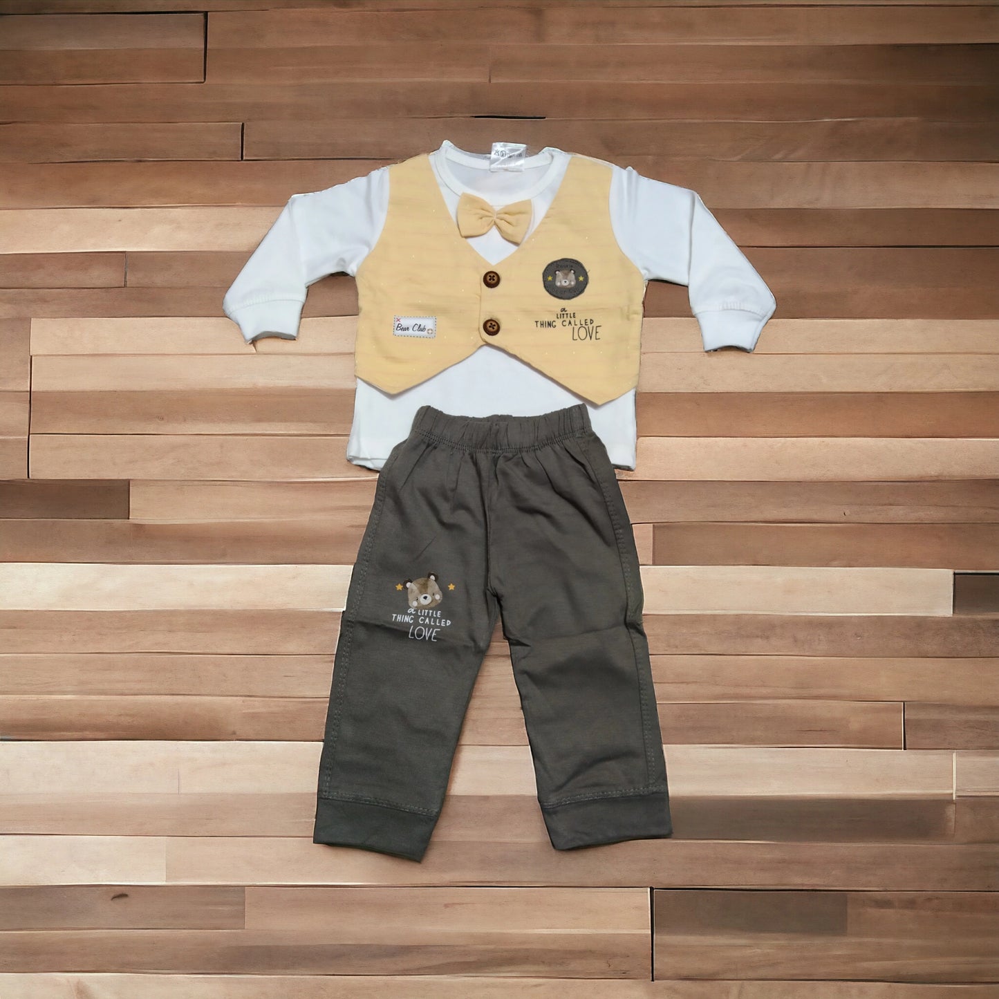 Baby Suit Bear Club Yellow ( 1 to 6 months) **