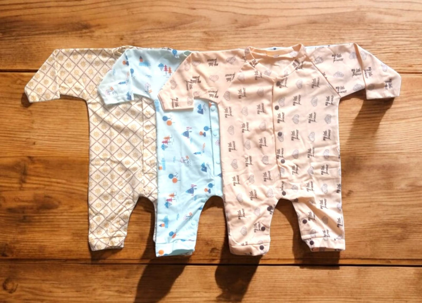 Baby Footless Rompers Pack of 3 (6 to 9 months)
