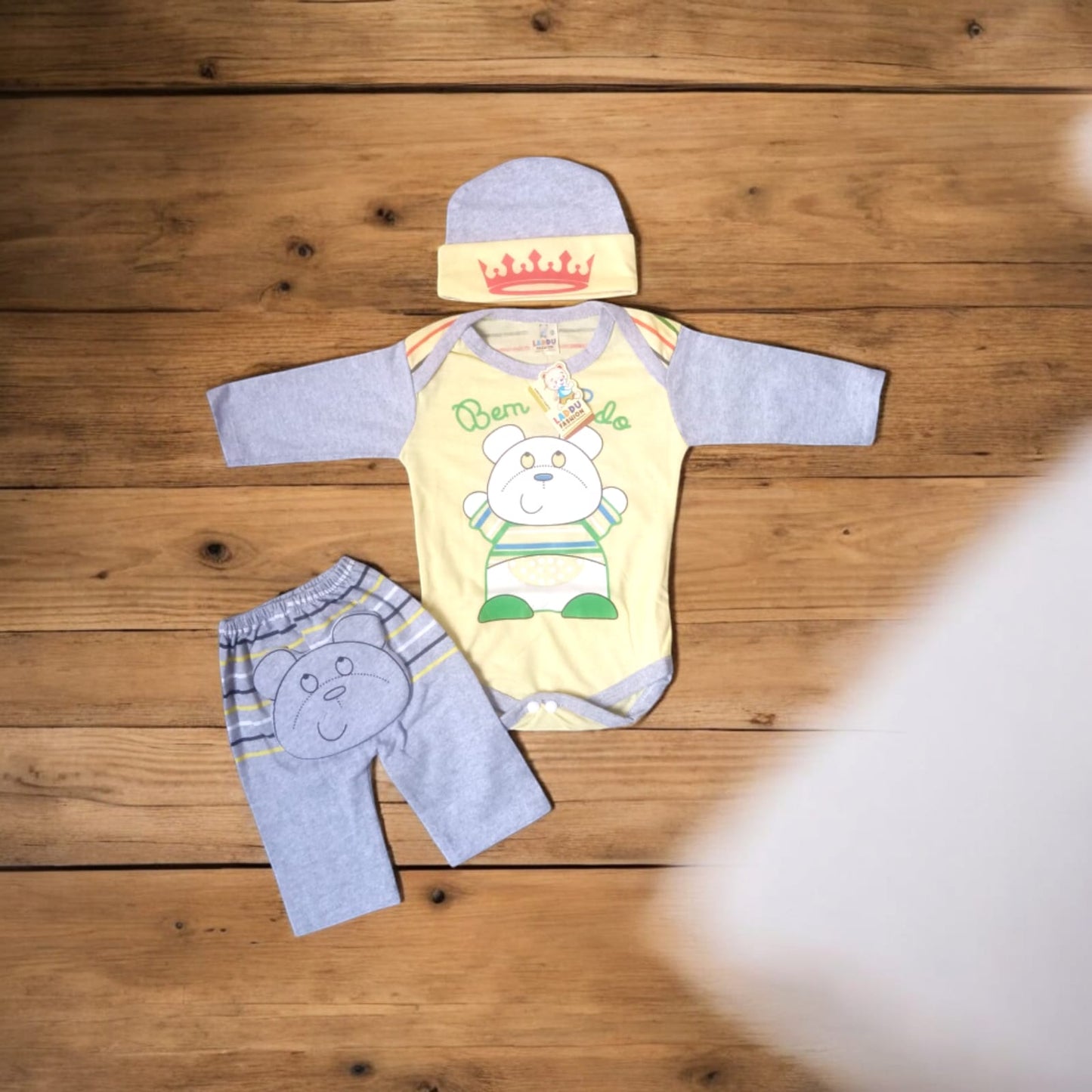 New Born Baby Suit Bem Bear Yellow