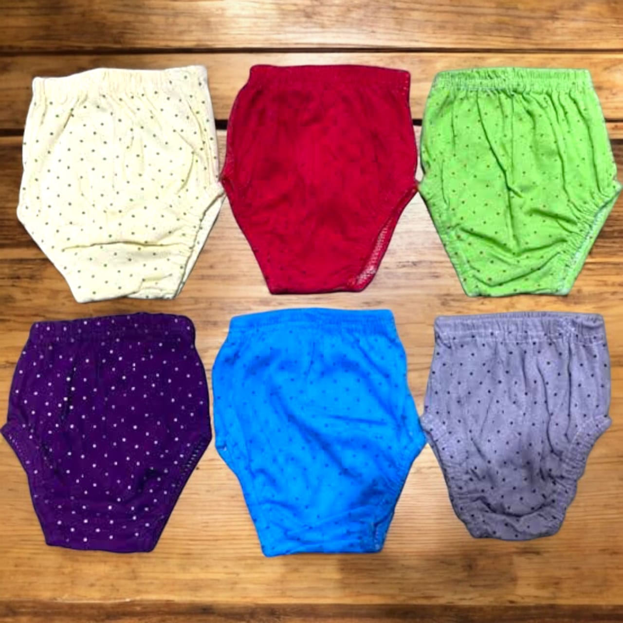 New Born Baby underwears (Pack of 6) **