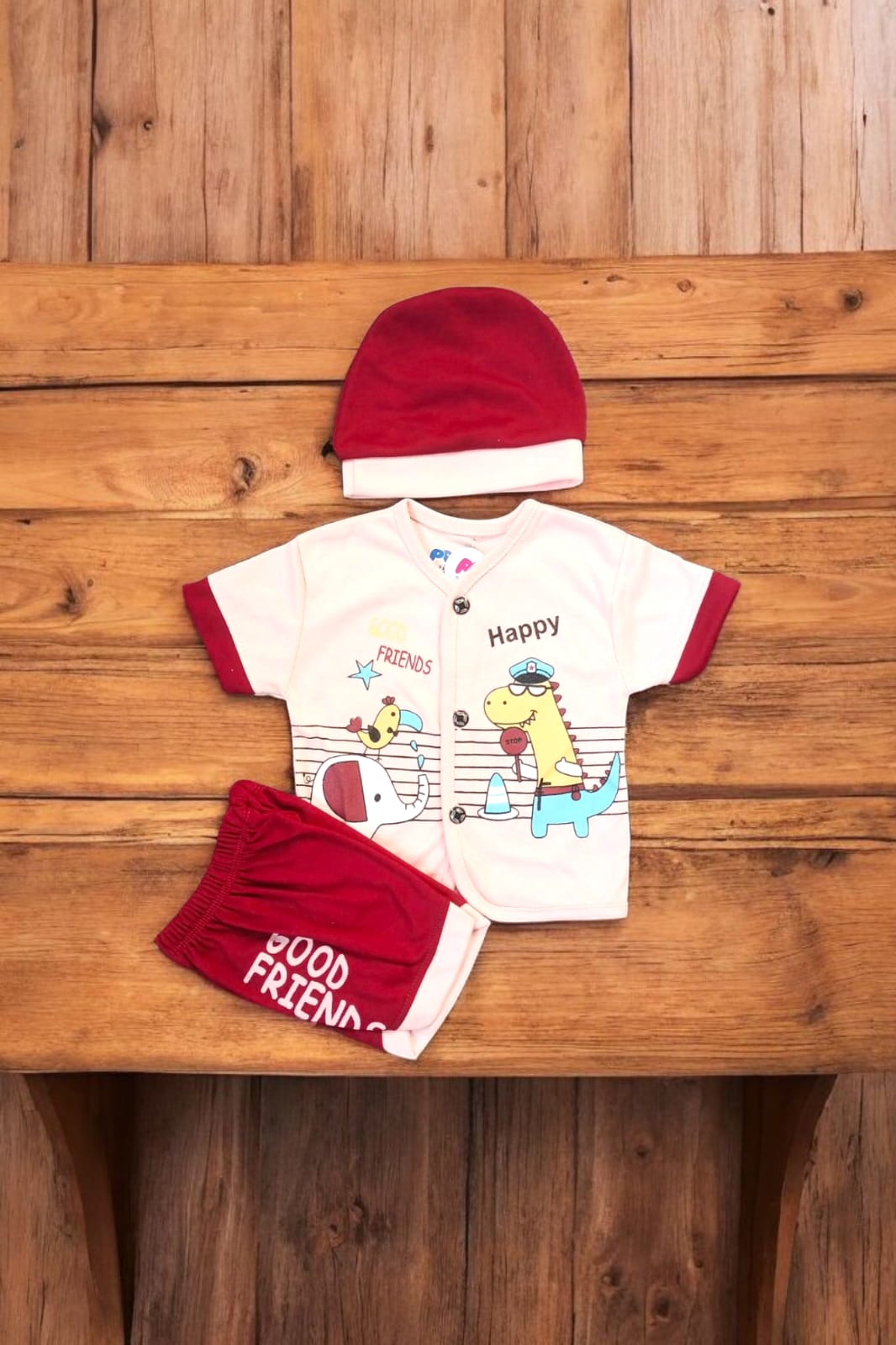 New Born Baby Suit Good Friend Red **
