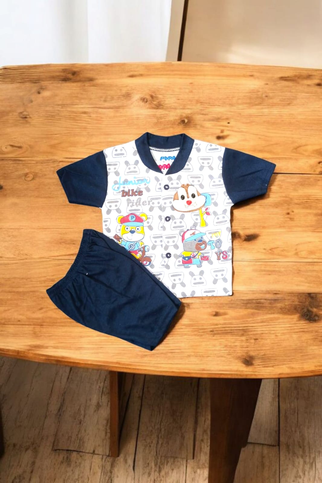 Baby Suit Baby Bike Rider Blue (1 to 6 Months) **