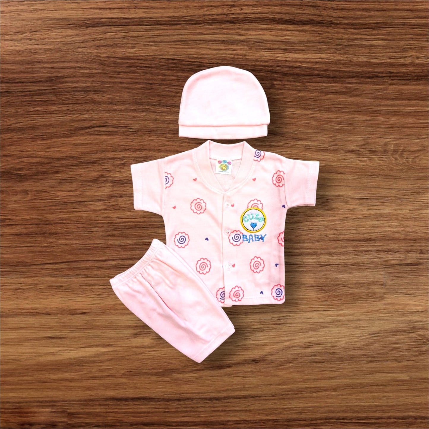 New Born Baby Suit Cute Baby Pink **