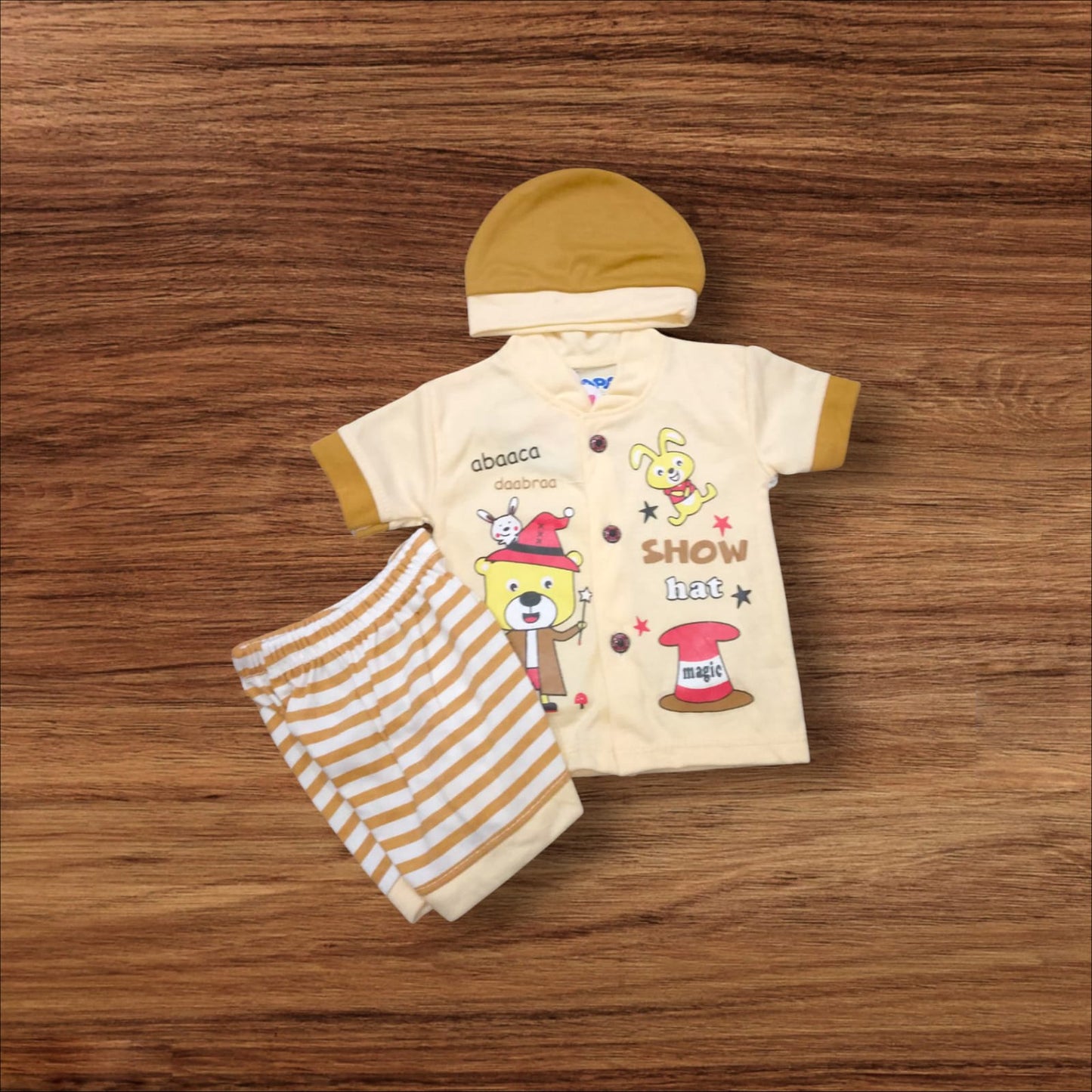 New Born Baby Suit Show Hat Brown