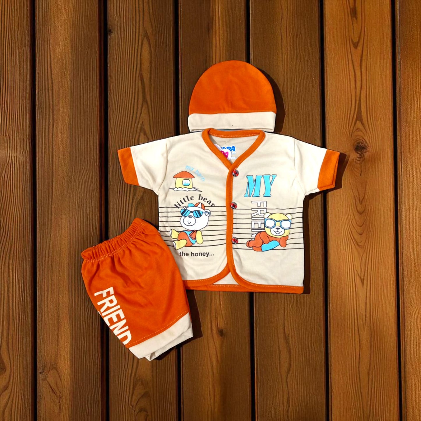 New Born Baby Suit My Barn Orange