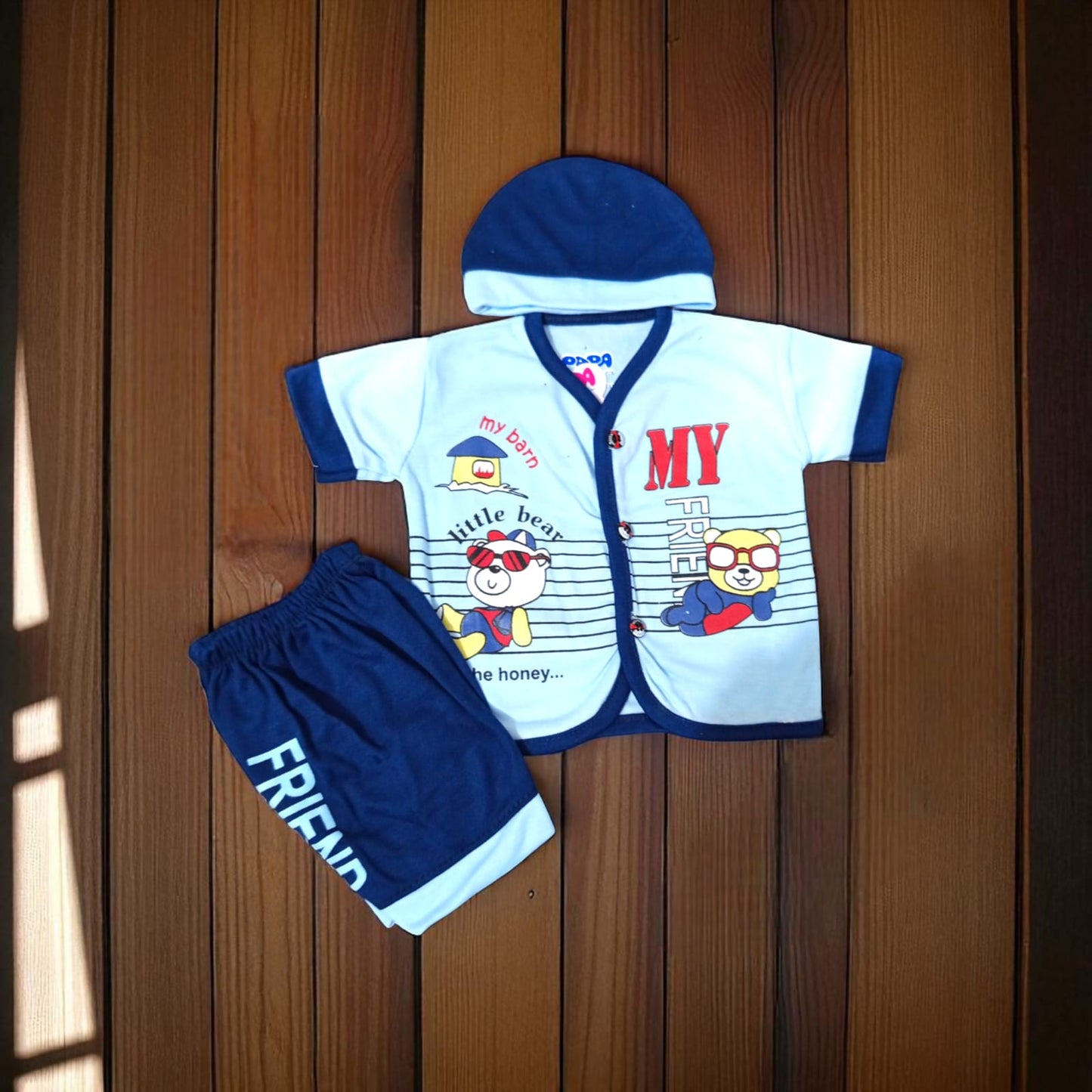 New Born Baby Suit My Barn Blue