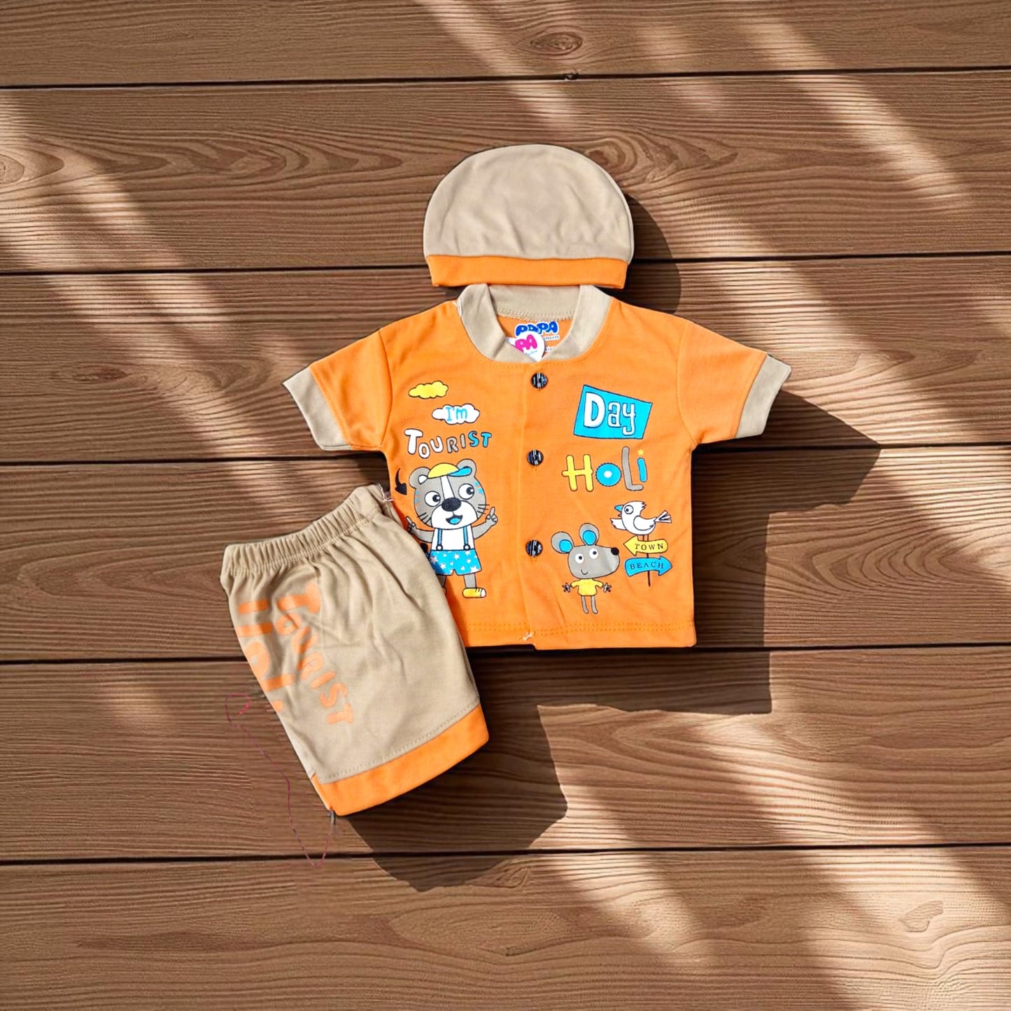 New Born Baby Suit Tourist Orange