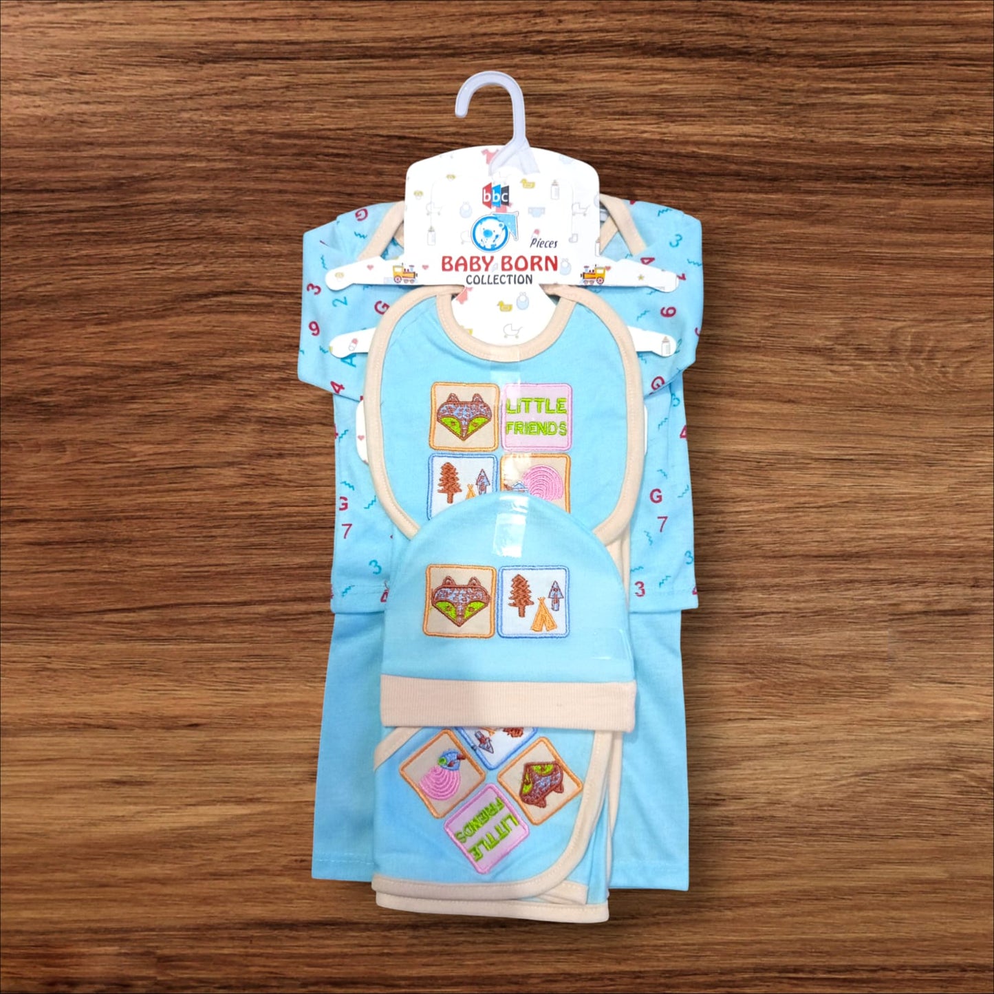 New Born Baby Starter Set Little Friends Blue