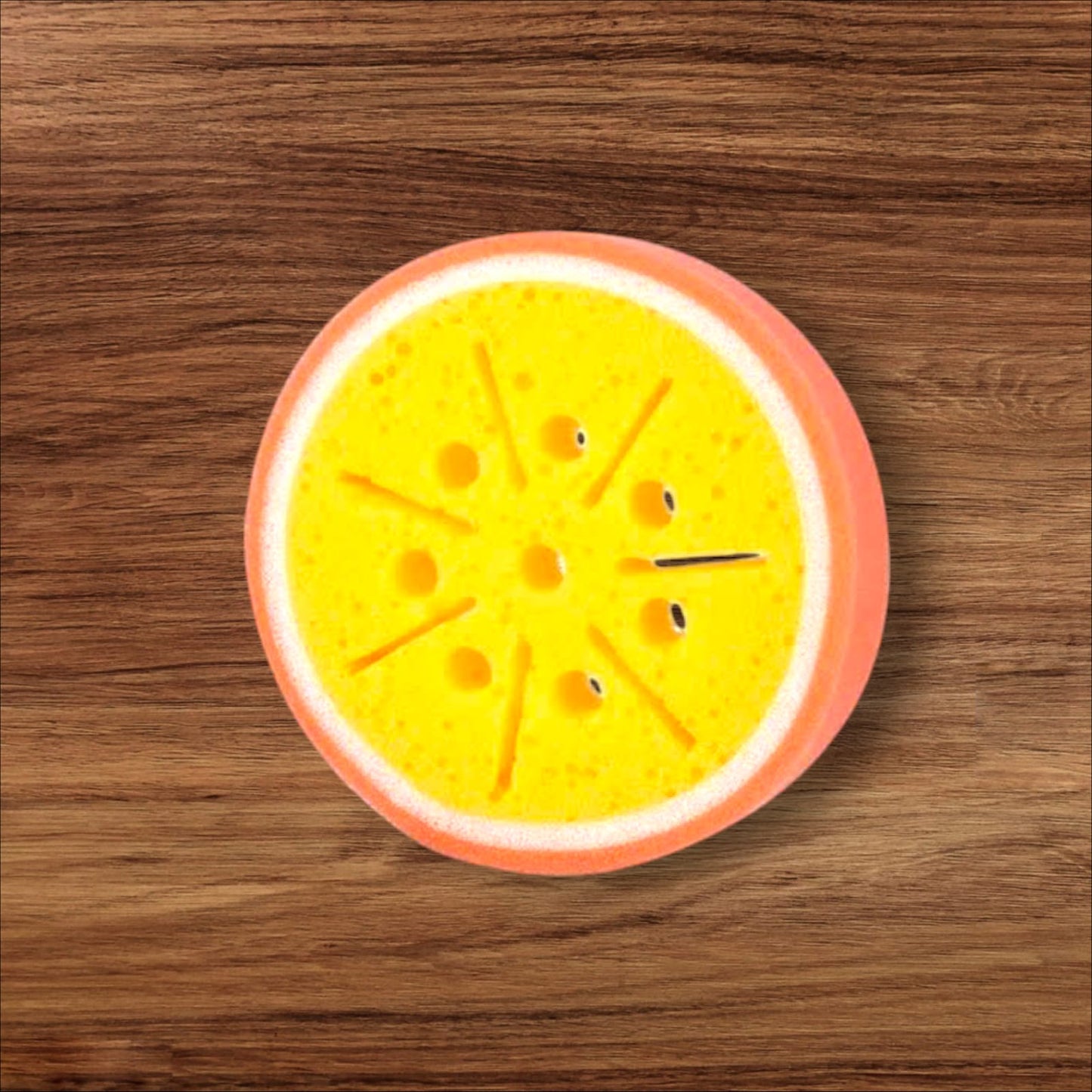 Baby Bath Foam Sponge Slice Orange