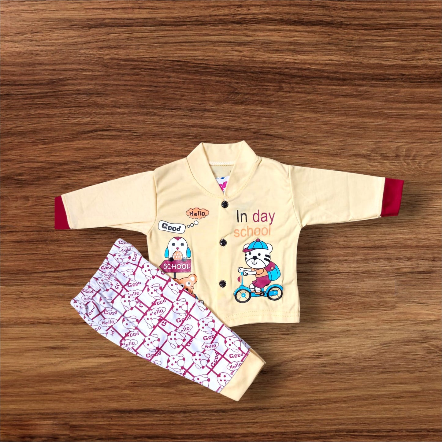 Baby Suit In Day School Yellow (1 to 6 Months)