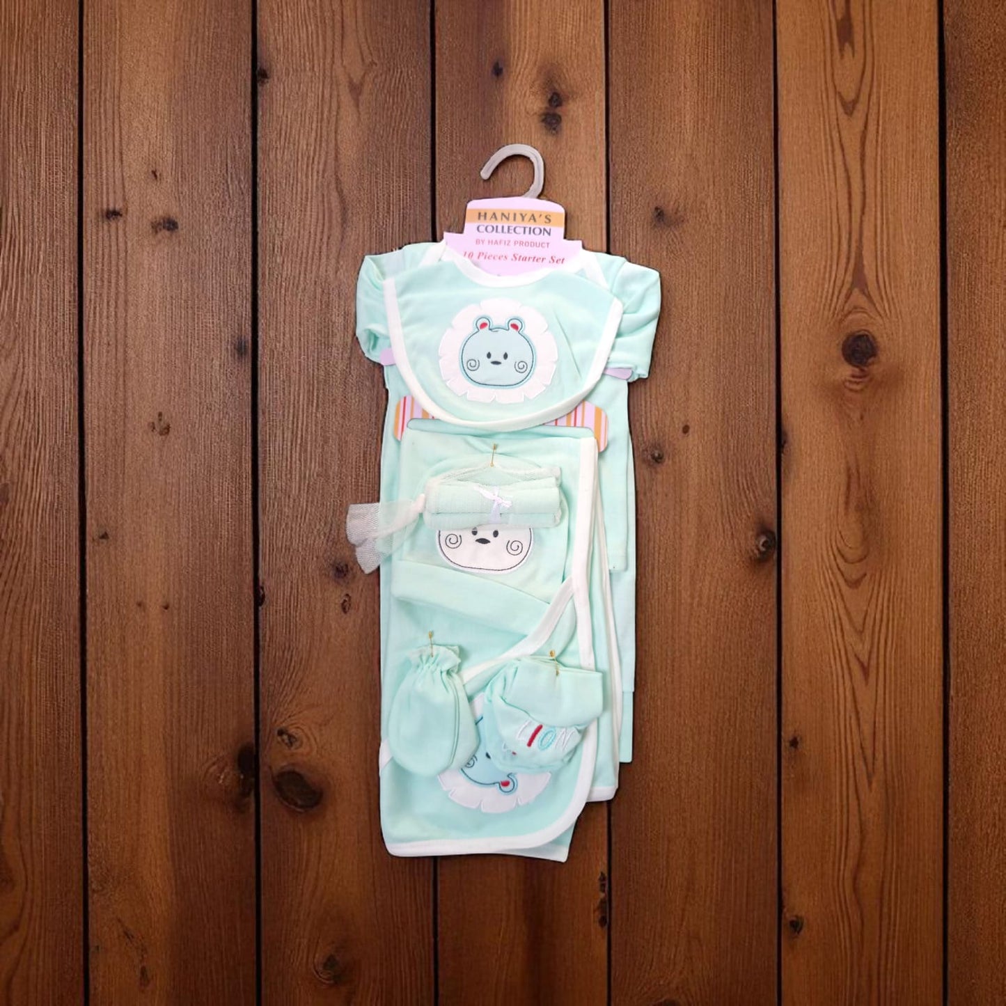 New Born Baby Starter Set Cat D Blue