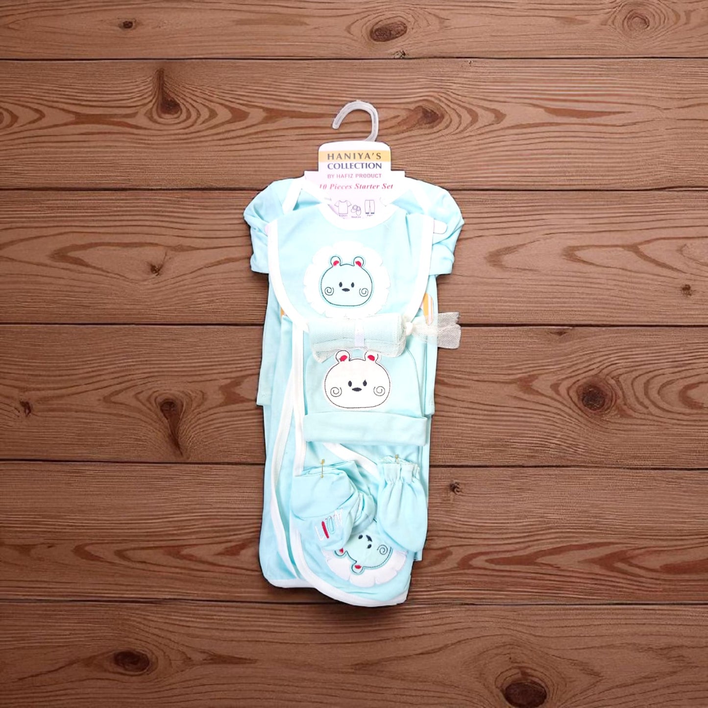 New Born Baby Starter Set Cat Green