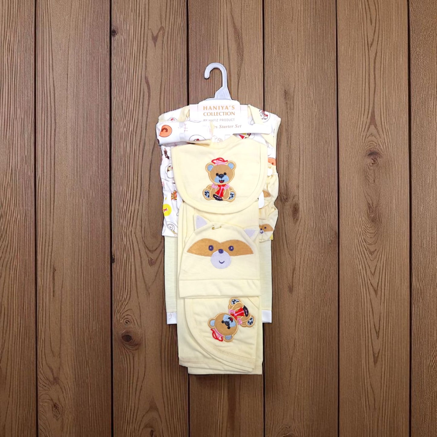 New Born Baby Starter Set Super Bear Yellow
