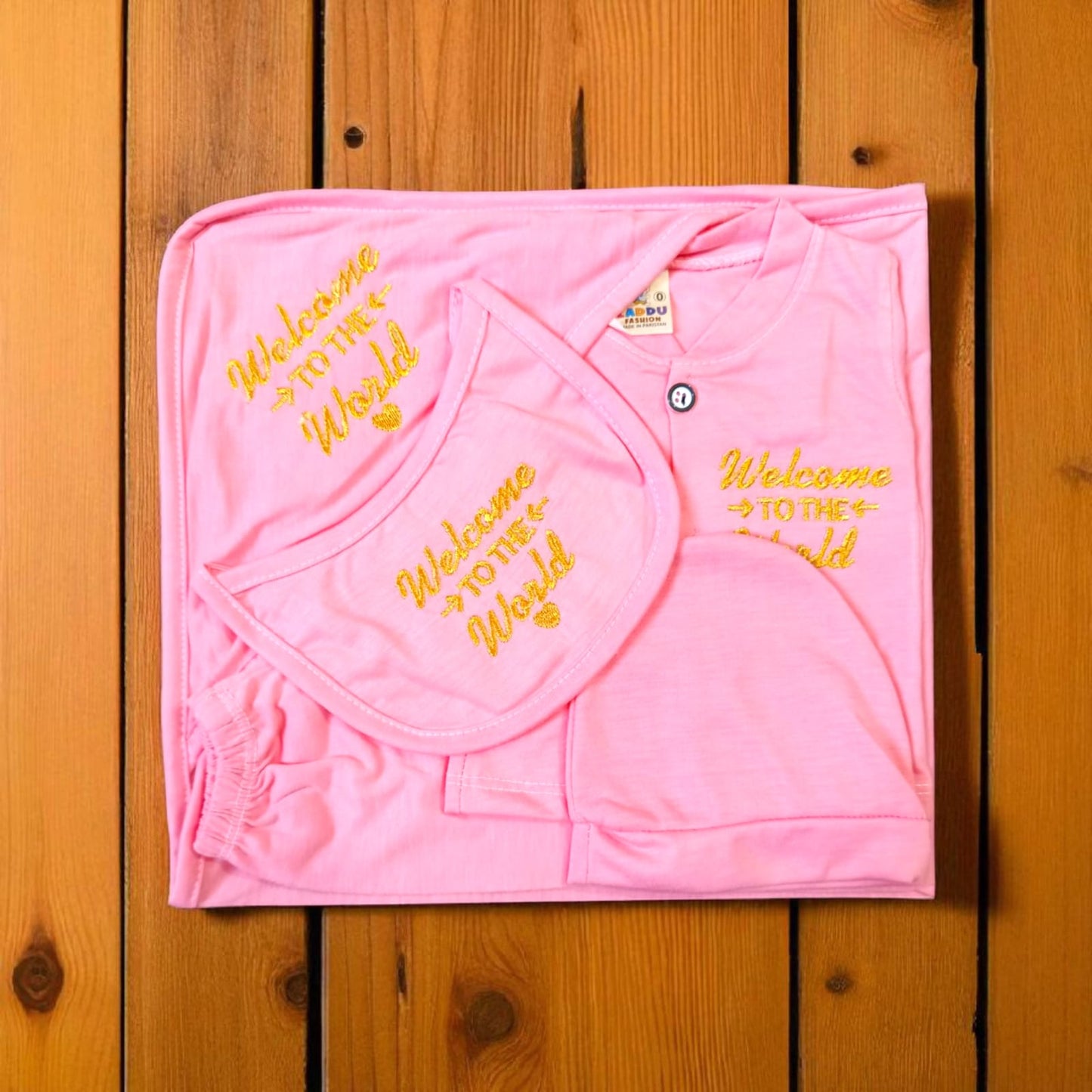 New Born Baby Starter Set Welcome World Pink