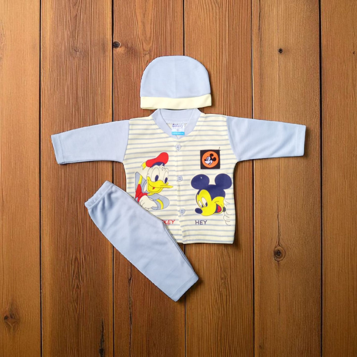 New Born Baby Suit Hey Blue
