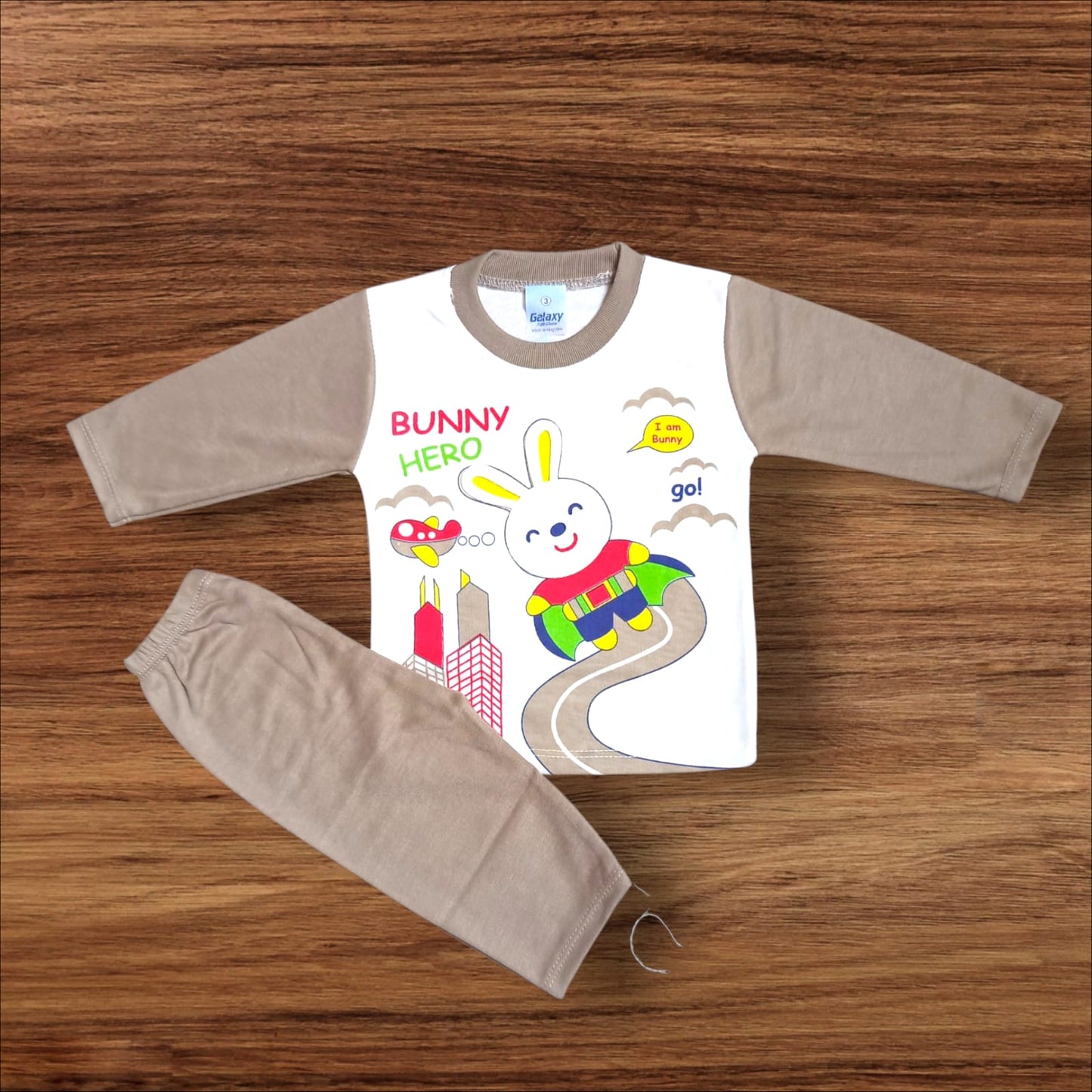 Baby Suit Bunny Hero Brown (1 to 6 Months)
