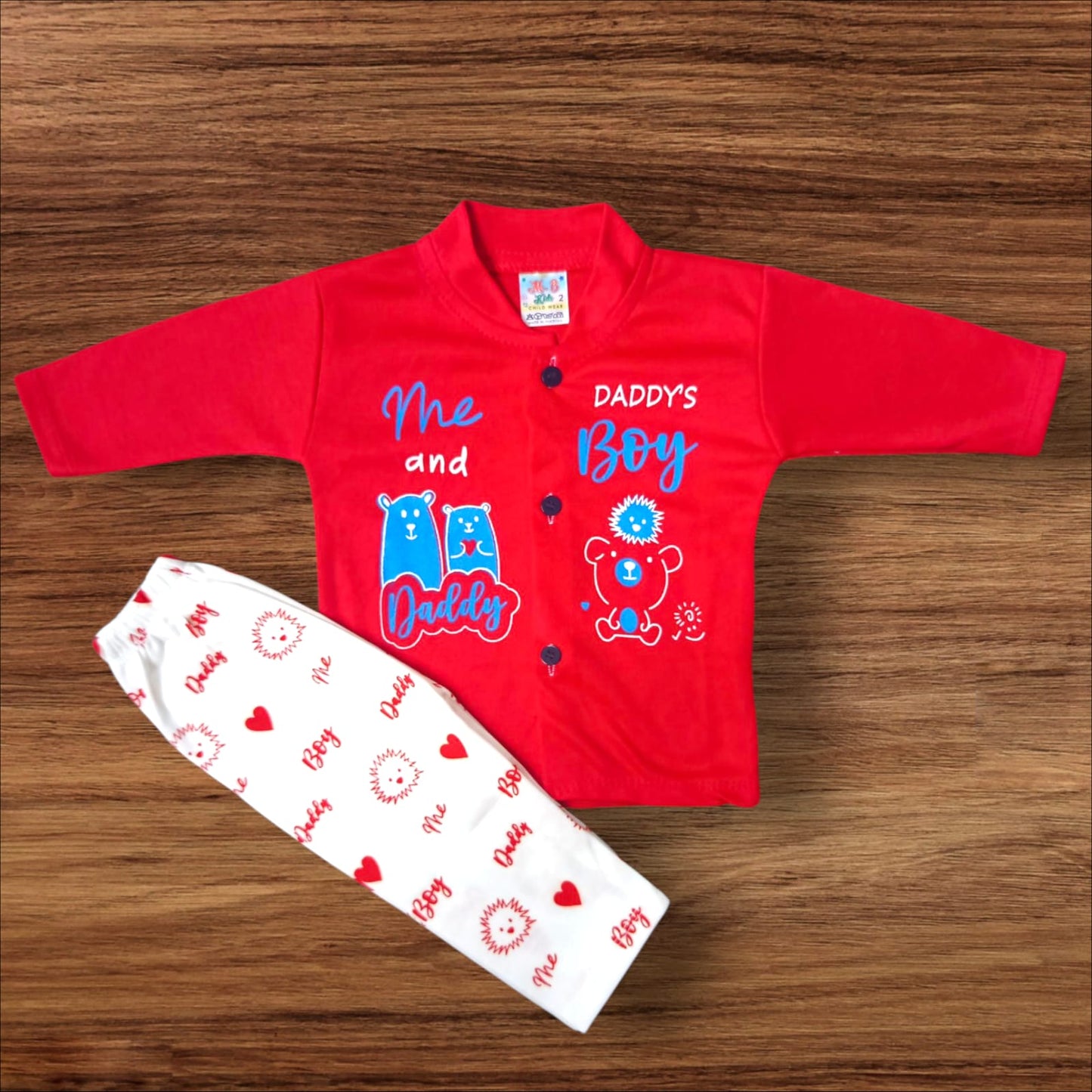 Baby Suit Daddys Boy Red (1 to 6 Months)