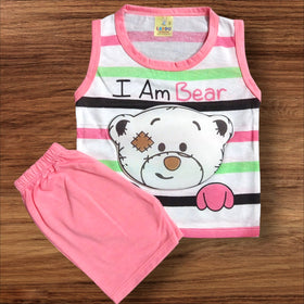 Baby Sando I M BEAR Pink (1 to 6 Months)