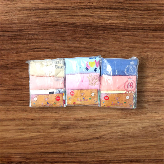 Baby Footless Plain Rompers Pack of 3 (3 to 6 months)