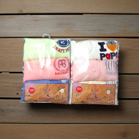 Baby Footless Plain Rompers Pack of 3 (9 to 12 months)