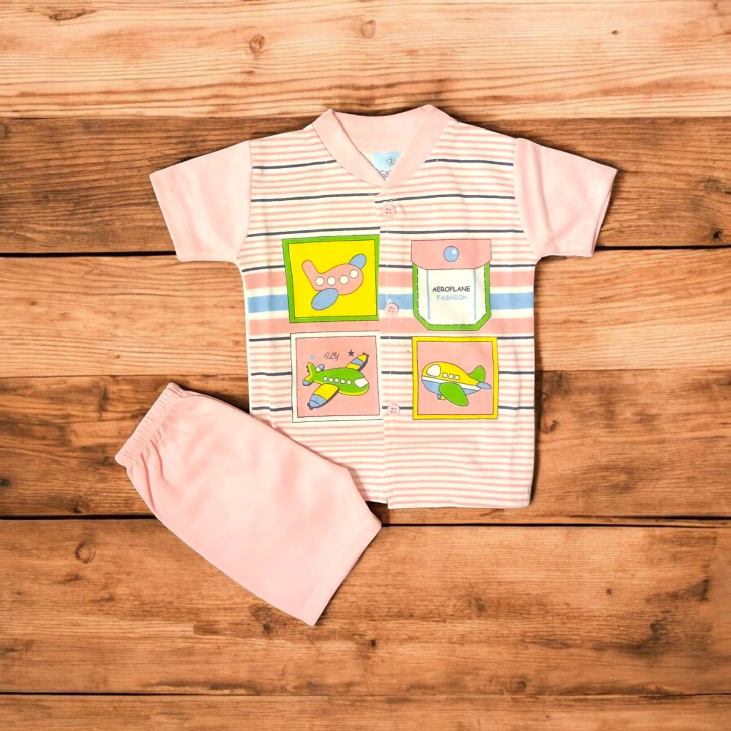 Baby Suit Baby Aeroplane Pink (1 to 6 Months) **