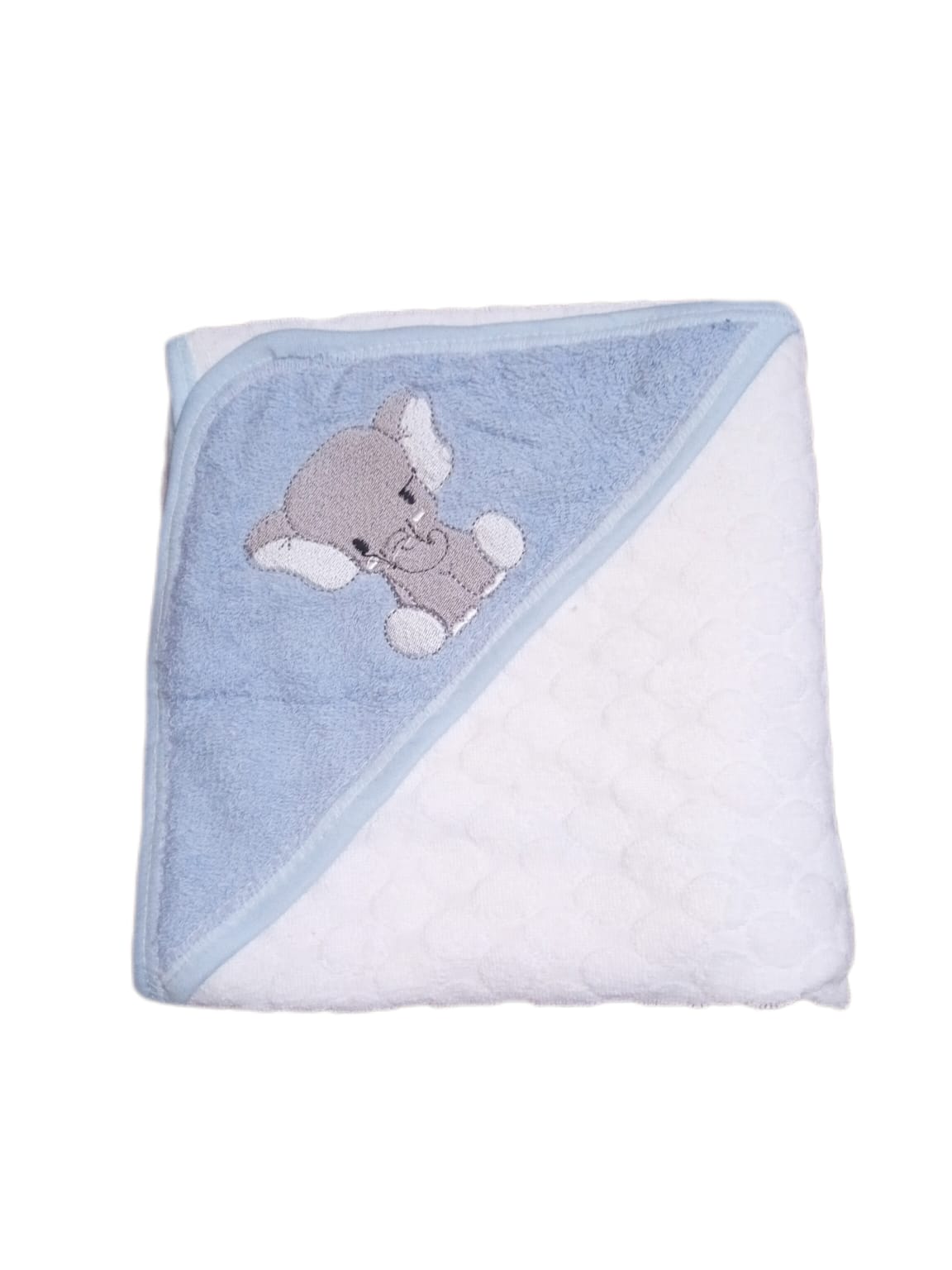 New Born Baby Hooded Wrapping Towel White