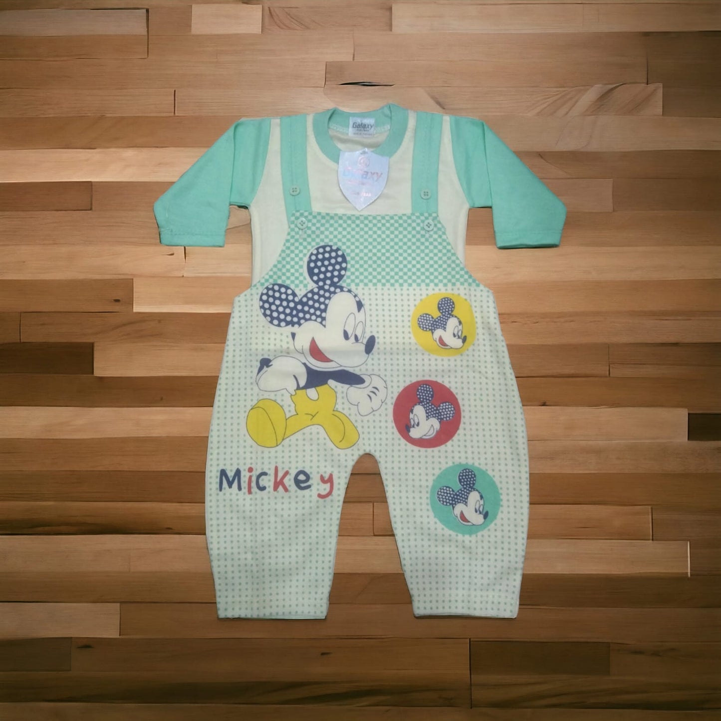 Baby Romper Micky Green (1 to 6 months)