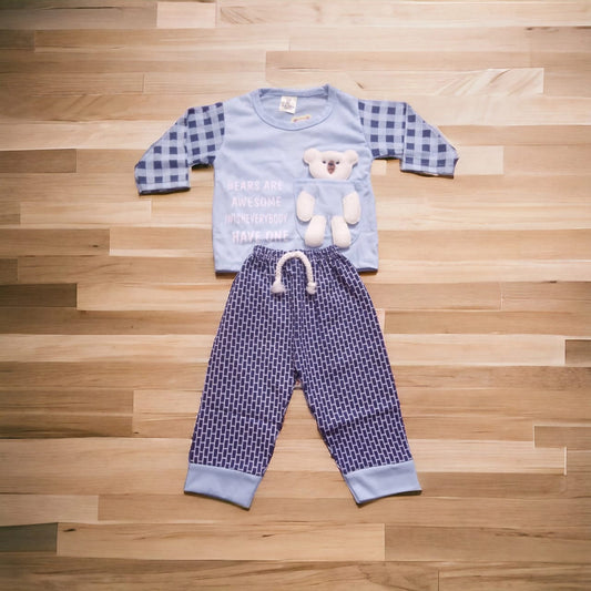 Baba Suit Awesome Light Blue (1 to 6 months)