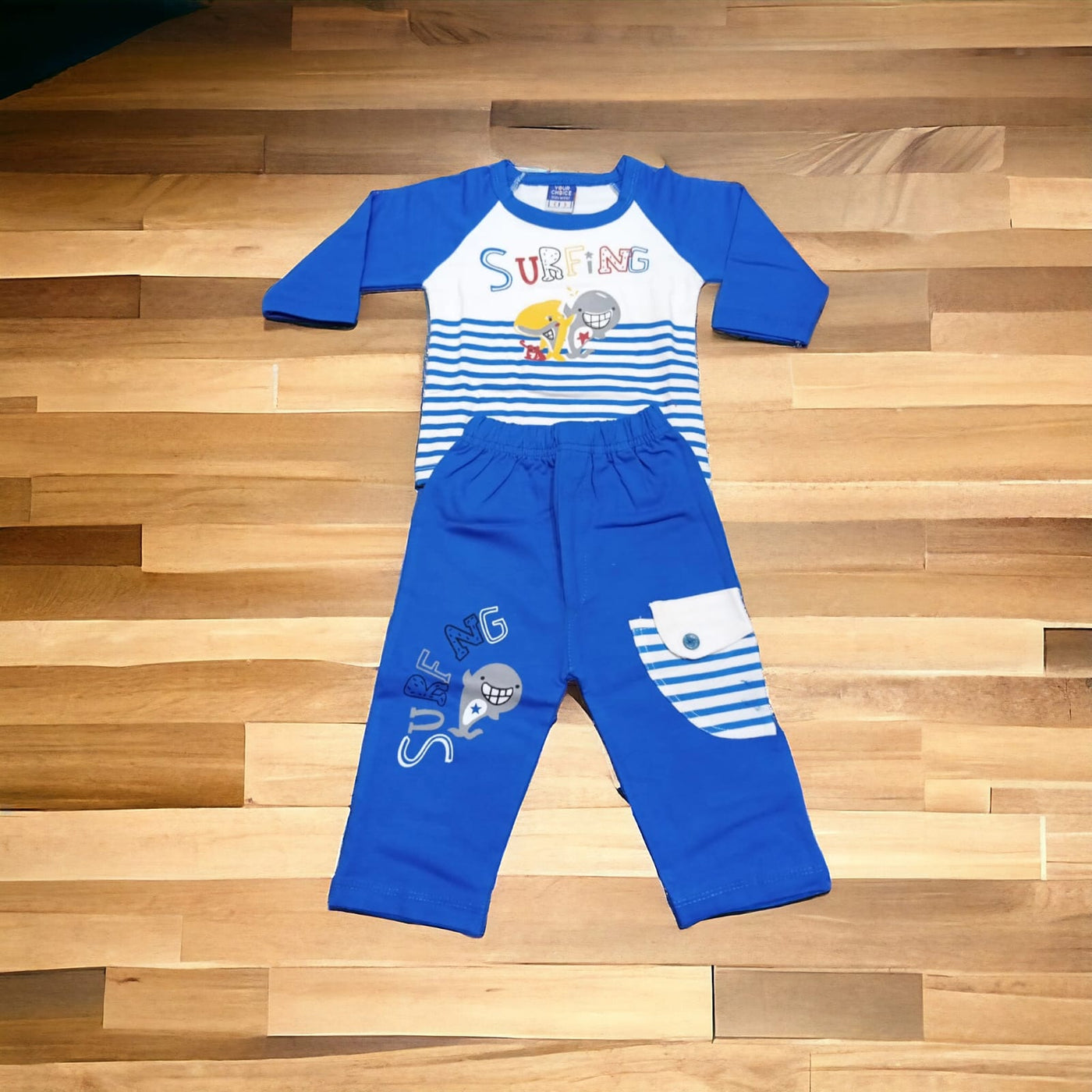 Baba Suit Surfing Blue (1 to 6 months)*