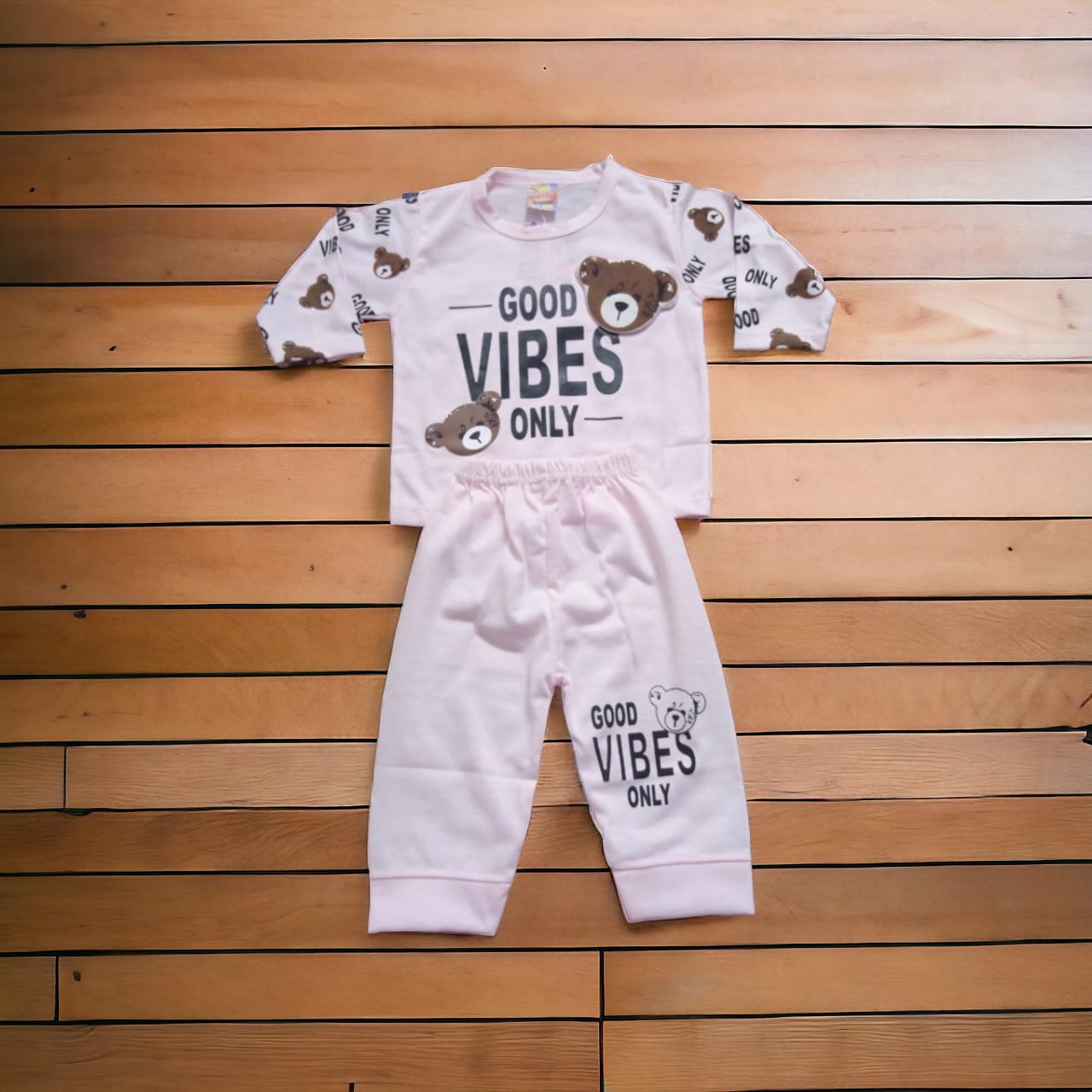 Baba Suit Vibes Pink (1 to 6 months)