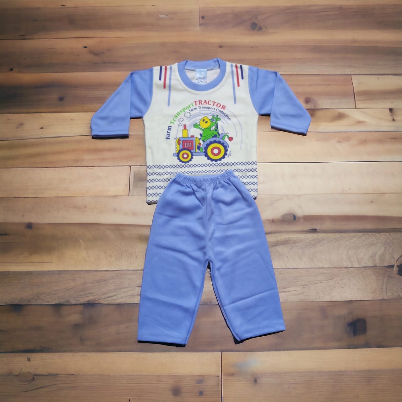 Baba Suit Farm Blue (1 to 6 months)