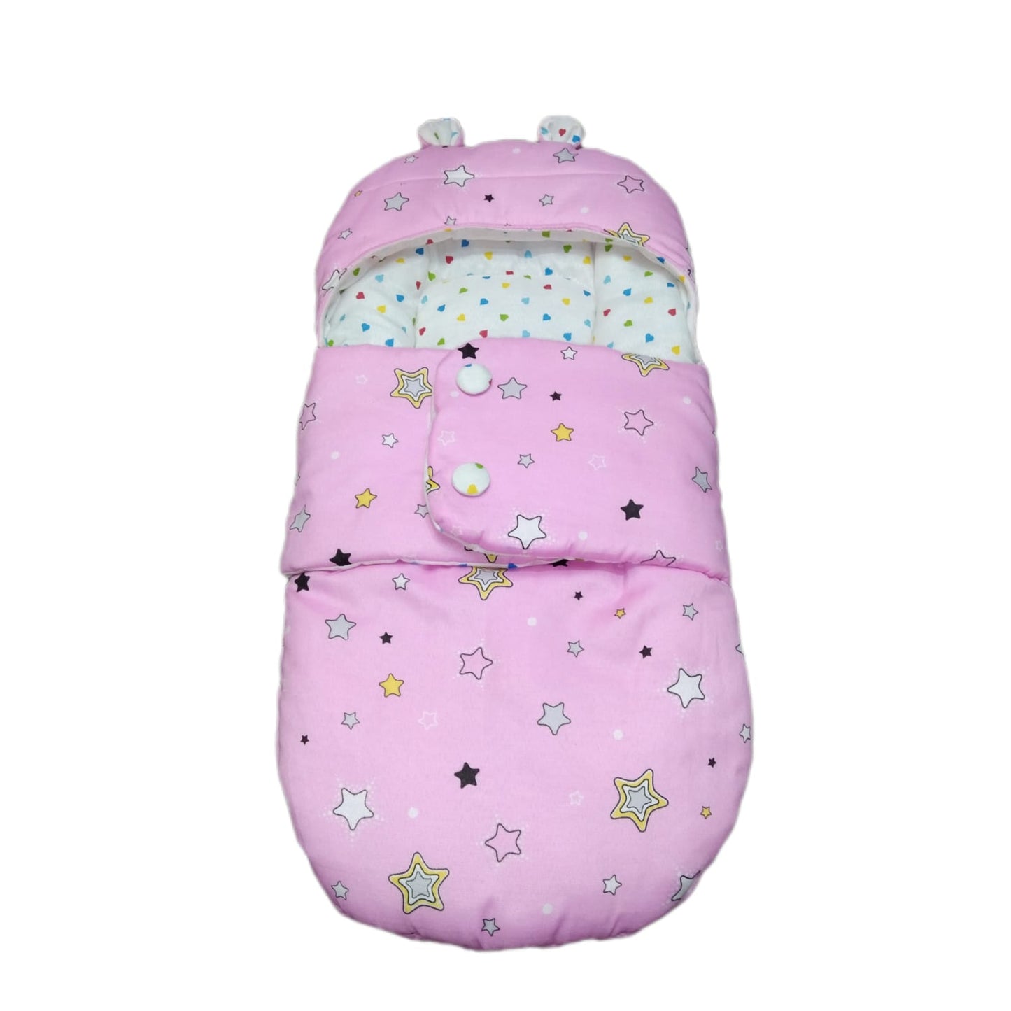 New Born Baby Foamic Swaddle Pink