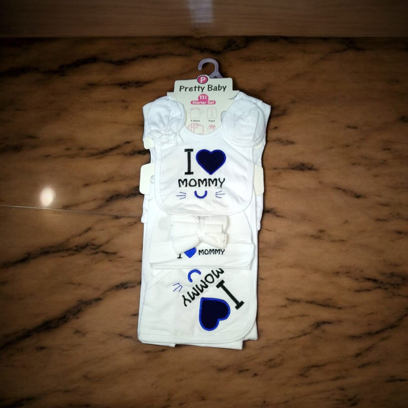 New Born Baby Starter Set Love Mommy Blue*
