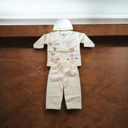 New Born Baby Suit Family Yellow