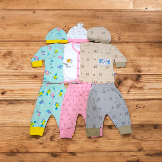 New Born Baby Suits Happy Rabbit (Pack of 3)