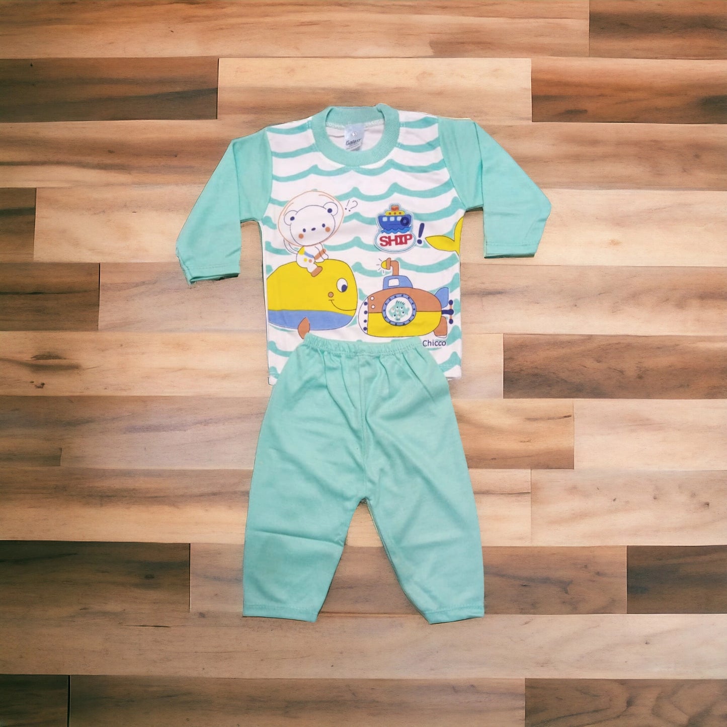 Baba Suit Ship Green (1 to 6 months)