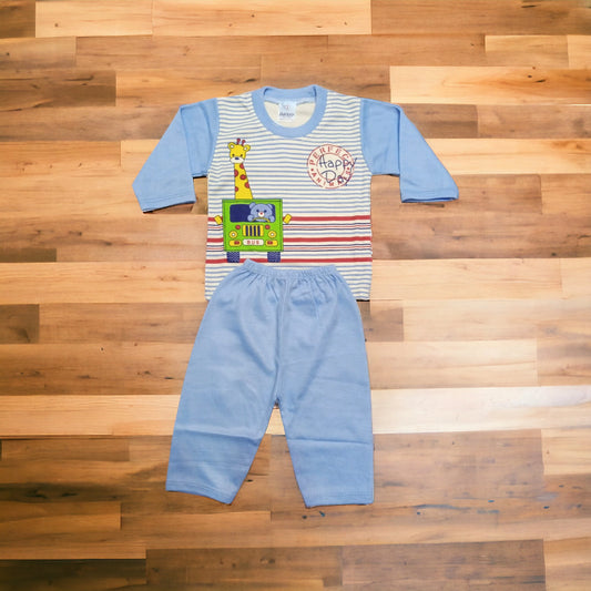 Baba Suit Animal Blue (1 to 6 months)