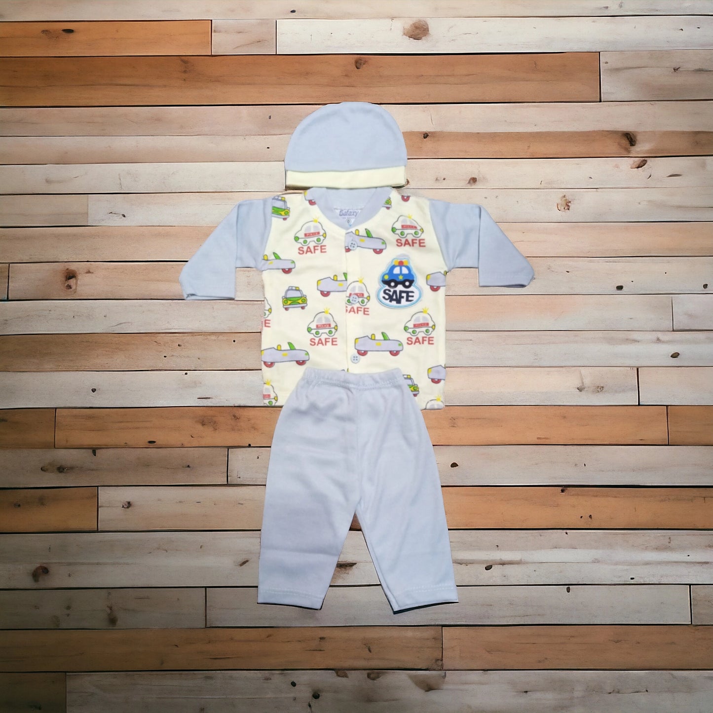 New Born Baby Suit Safe Grey