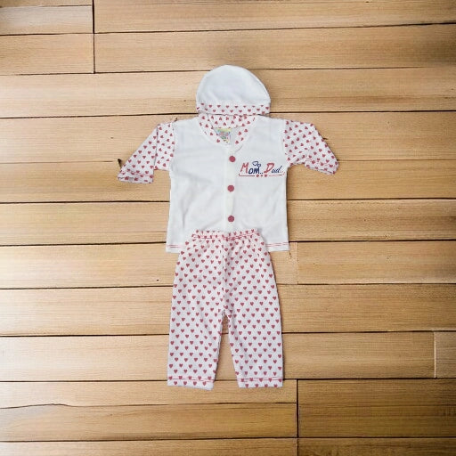 New Born Baby Suit Mom Red