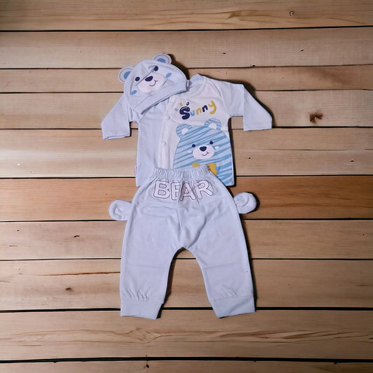 New Born Baby Suit Bear Sunny Blue