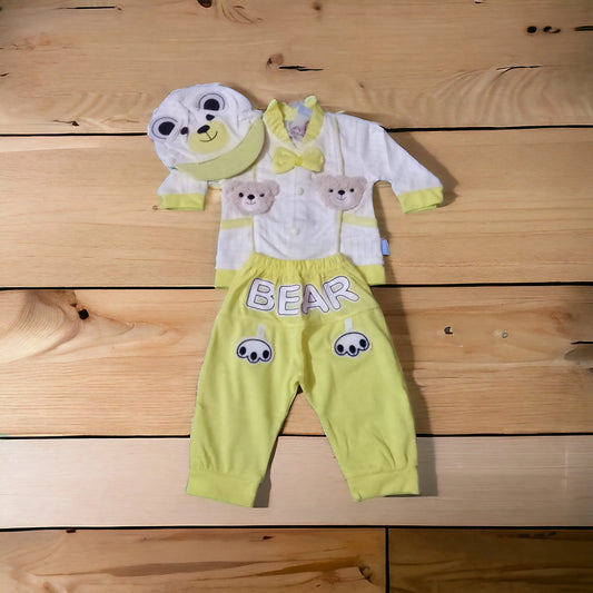 New Born Baby Suit (1008) Yellow