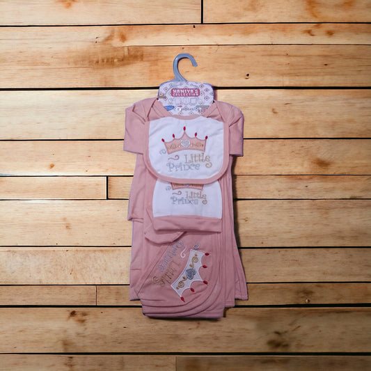 New Born Baby Starter Set Little Prince Pink