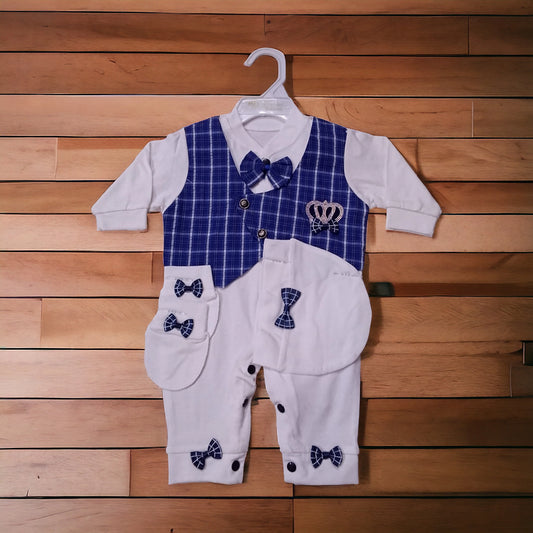 New Born Baby Romper Koti Dark Blue