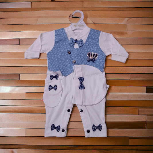 New Born Baby Romper Koti Blue