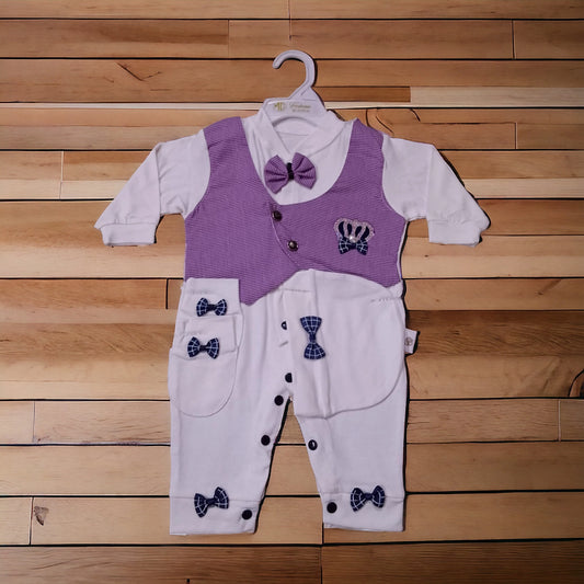 New Born Baby Romper Koti Purple