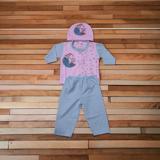 New Born Baby Suit World Pink