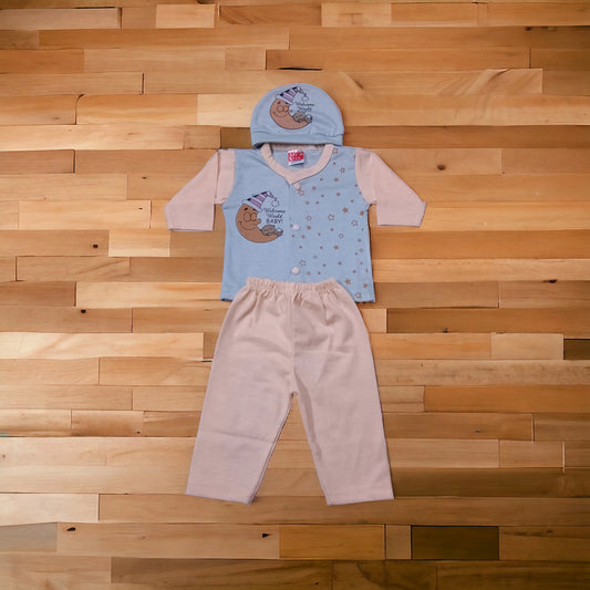 New Born Baby Suit World Blue